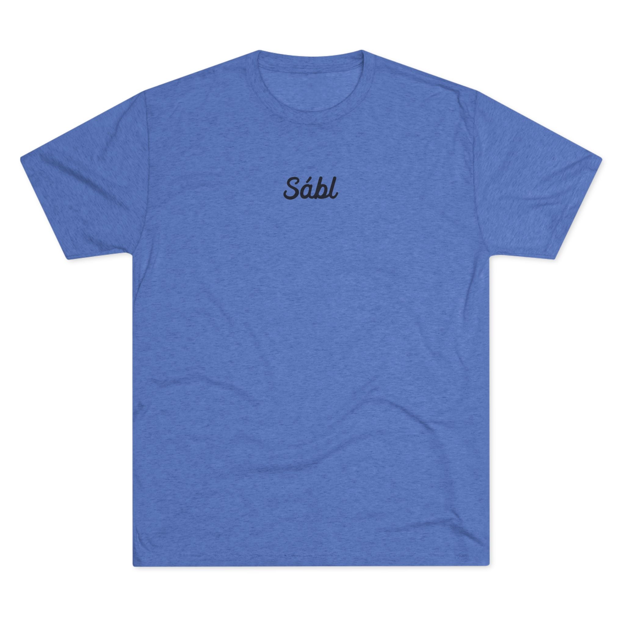 Sábl Minimal Script Tee — Simple Script Chest Logo T‑Shirt