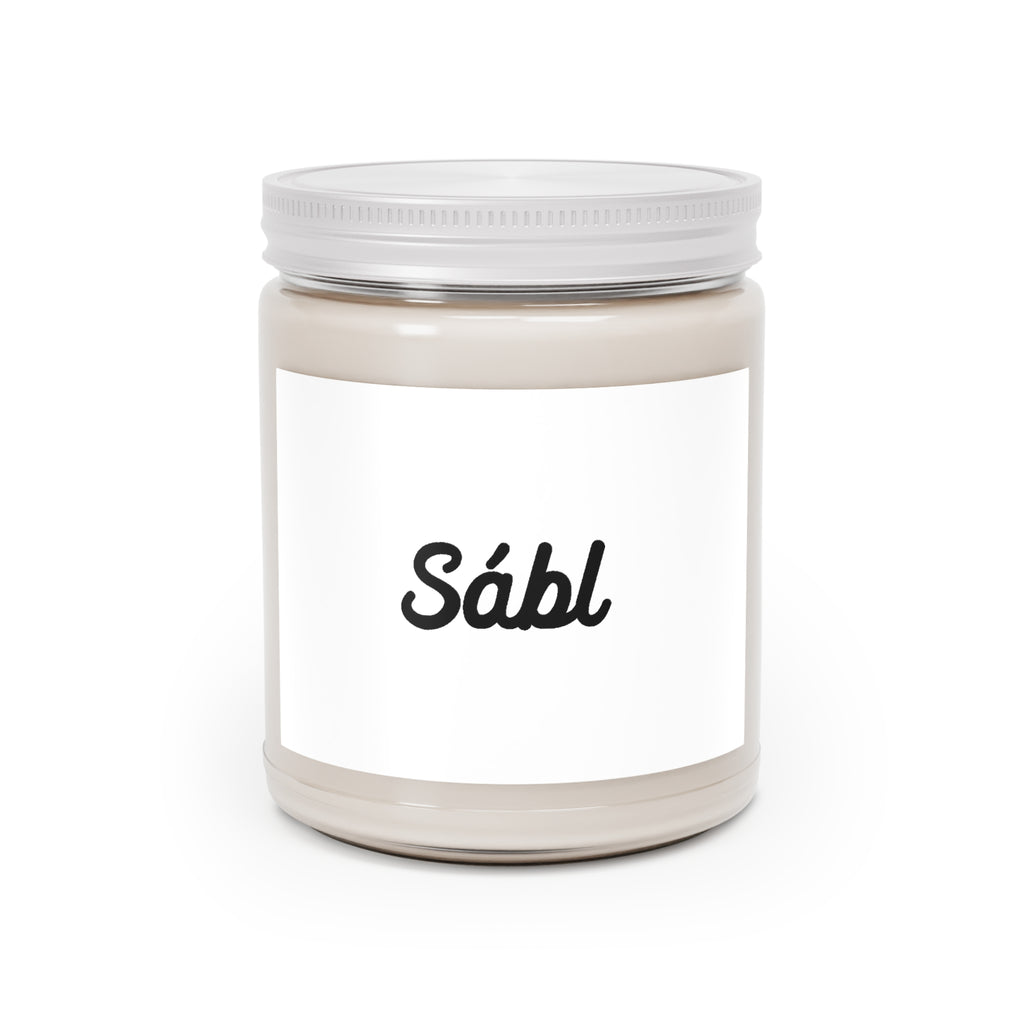 Sábl Scented Soy Candle — 9oz Jar with White Lid