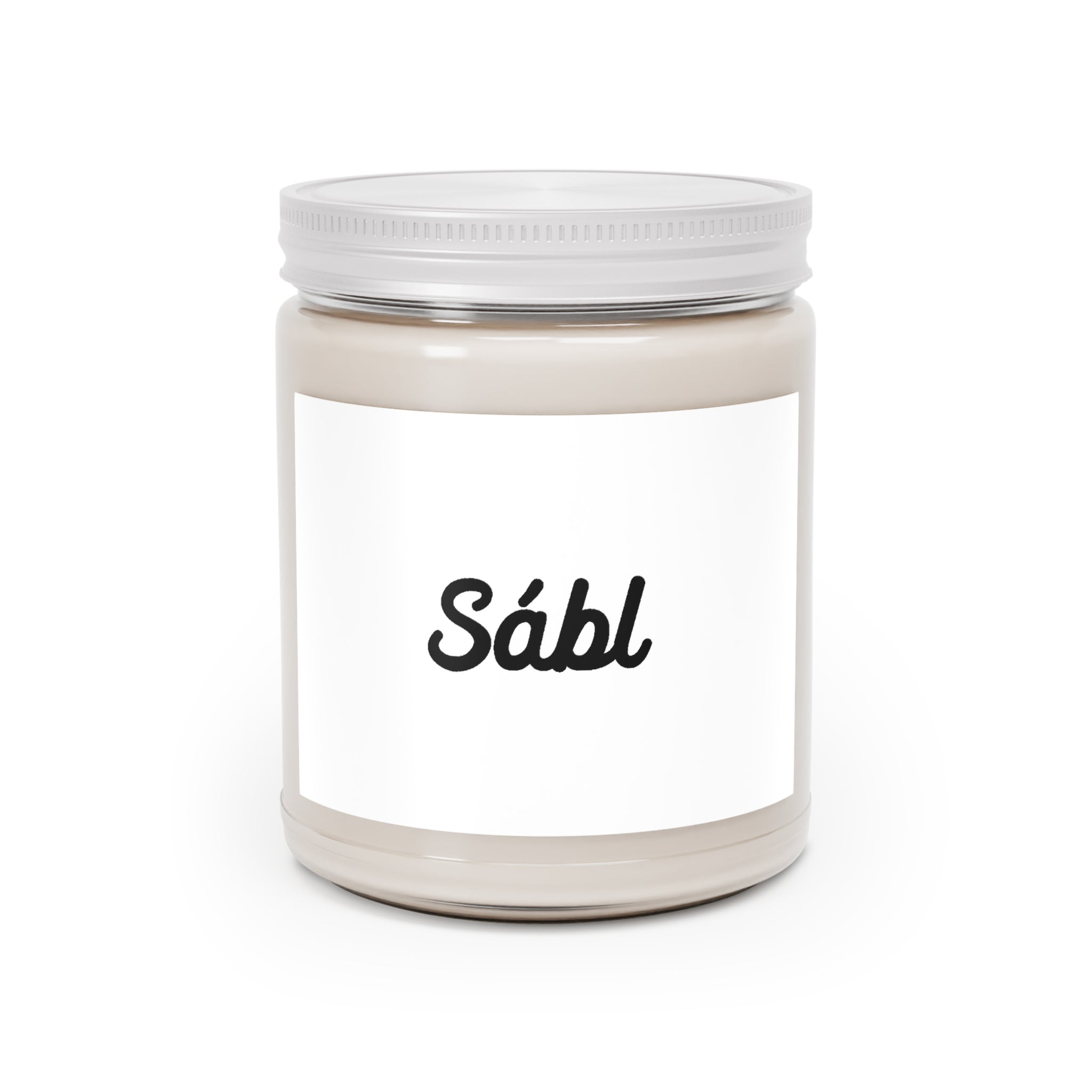 Sábl Scented Soy Candle — 9oz Jar with White Lid