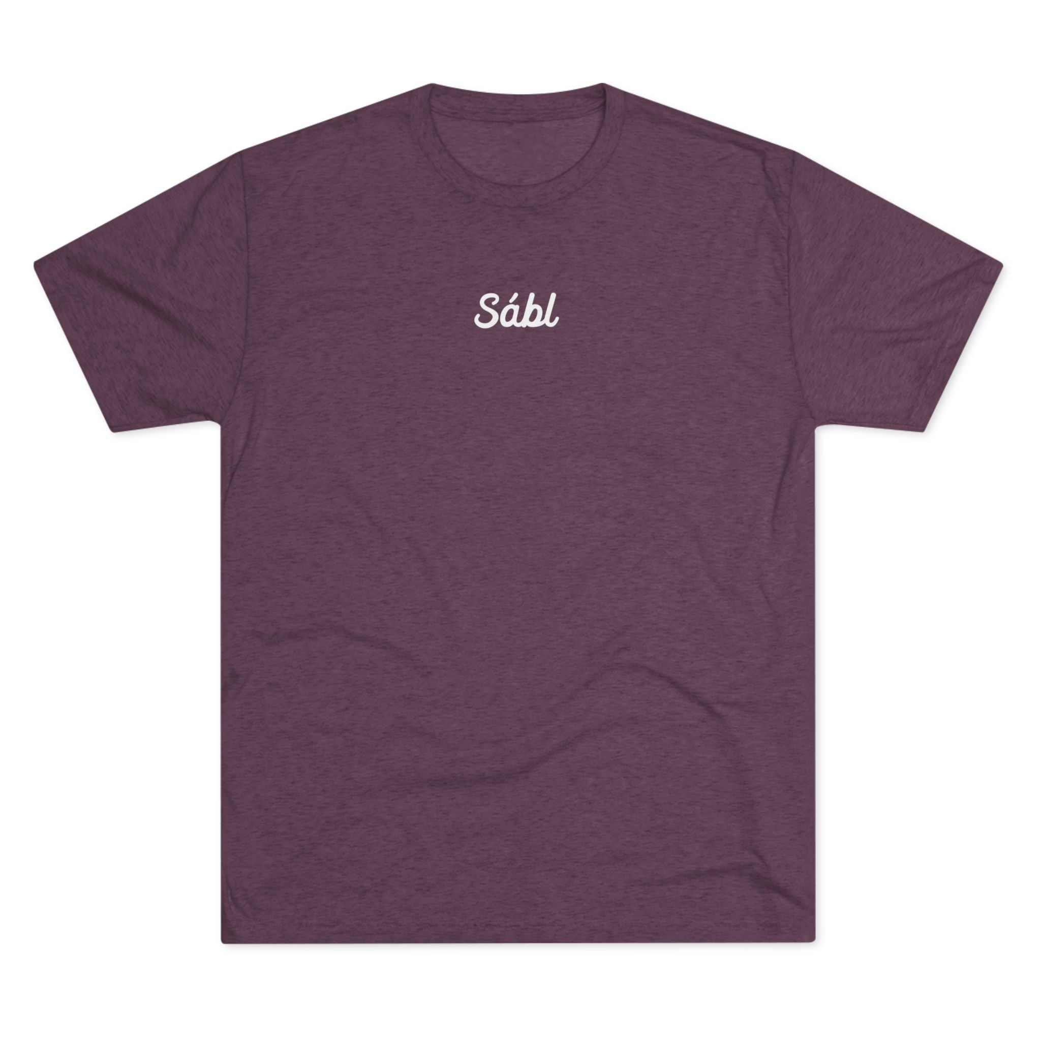 Sábl Minimal Script Tee — Simple Script Chest Logo T‑Shirt