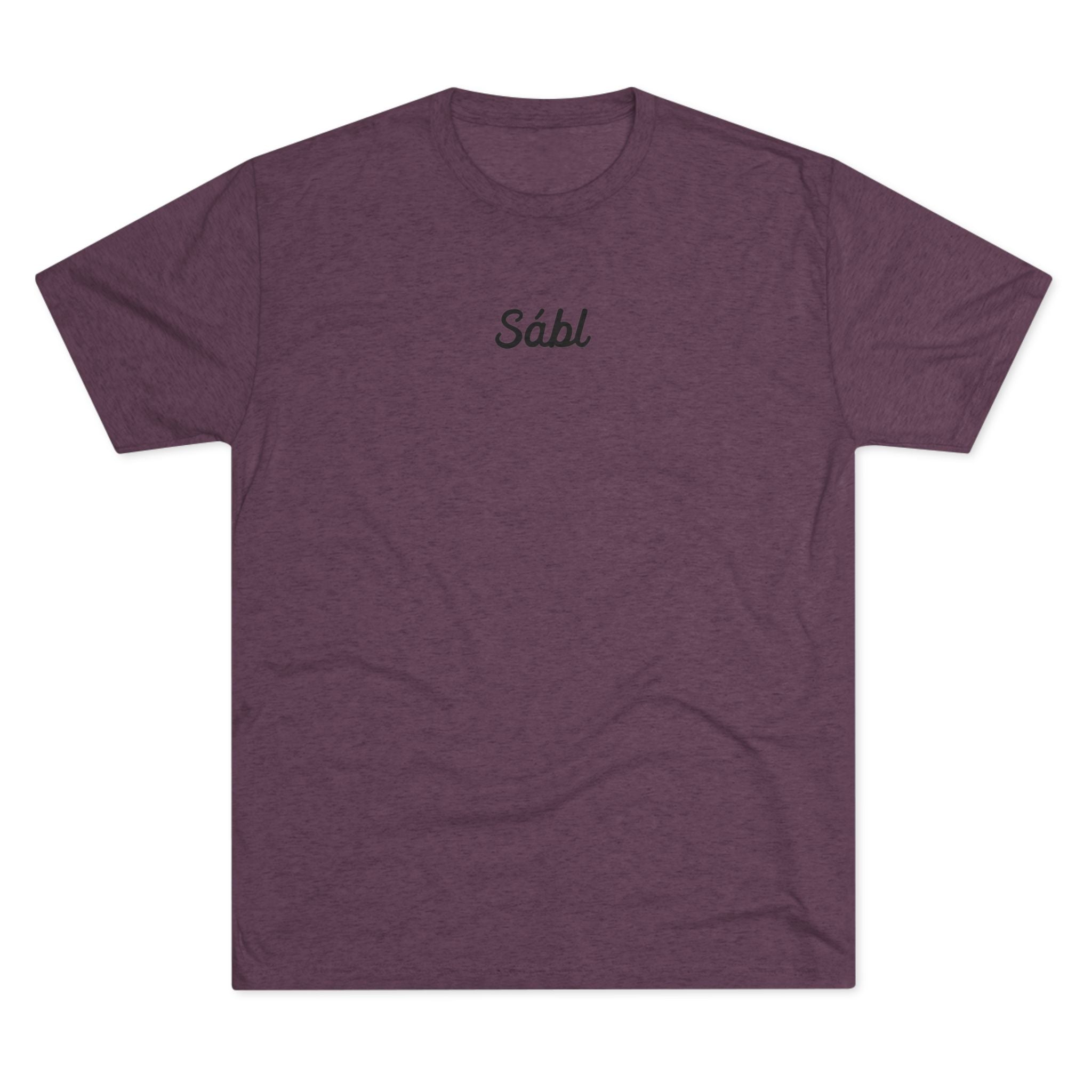 Sábl Minimal Script Tee — Simple Script Chest Logo T‑Shirt