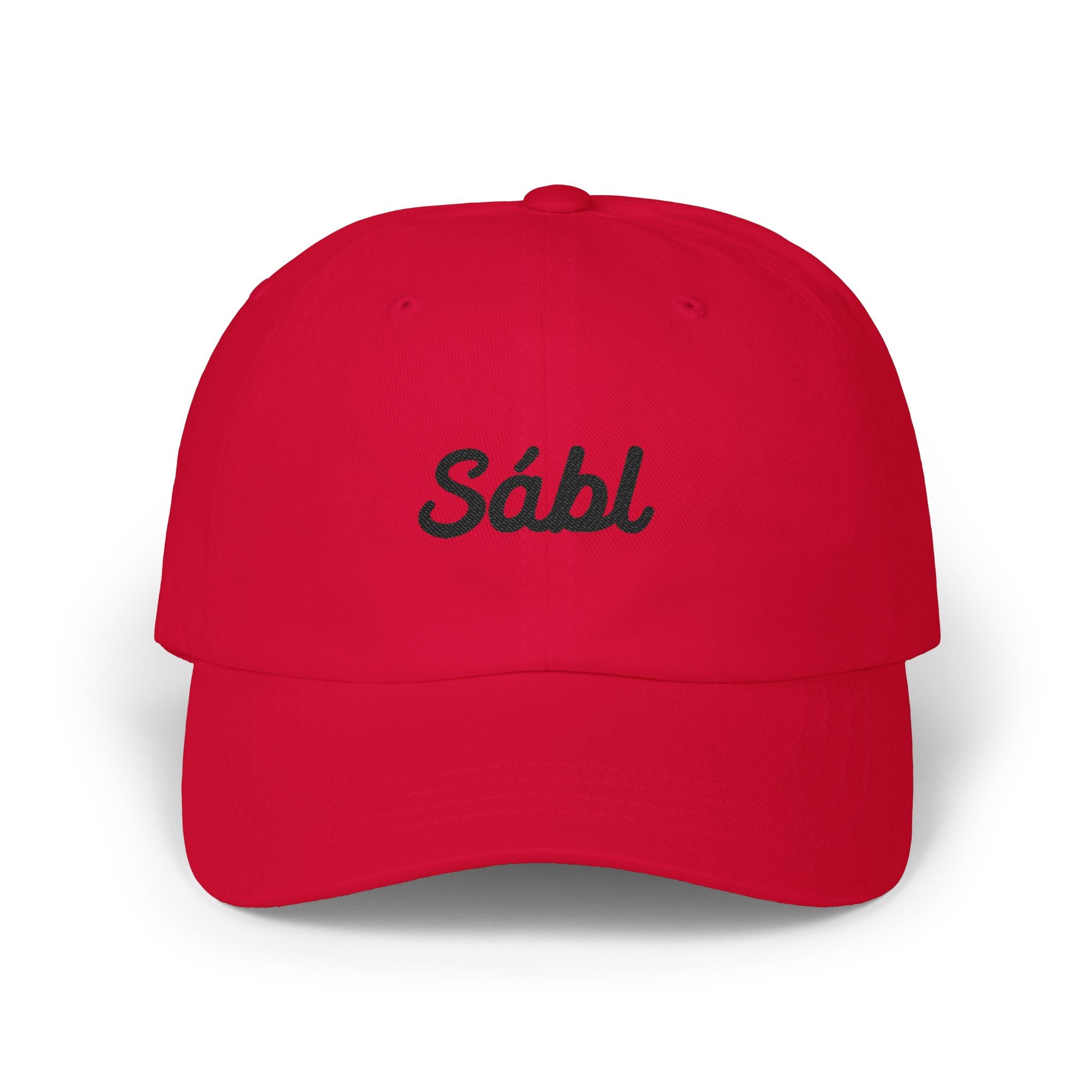 Embroidered "Sábl" Classic Dad Cap – Minimal Script Baseball Hat