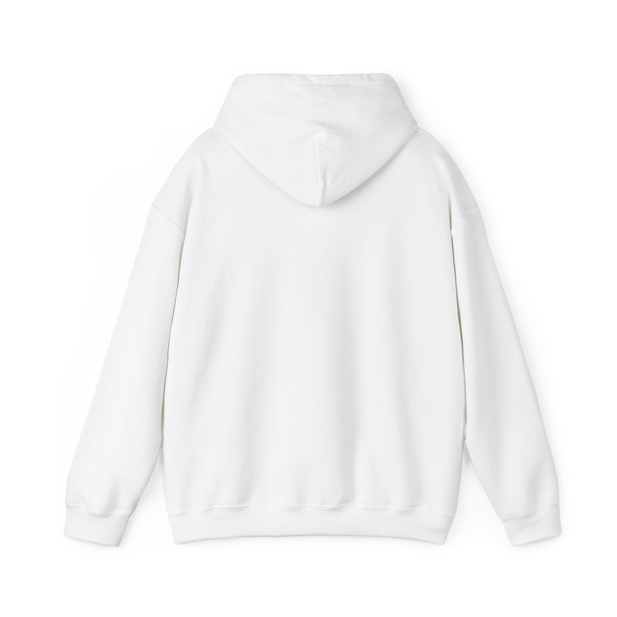 Sábl Minimal Script Hoodie — Cozy White Pullover with Small Center Logo