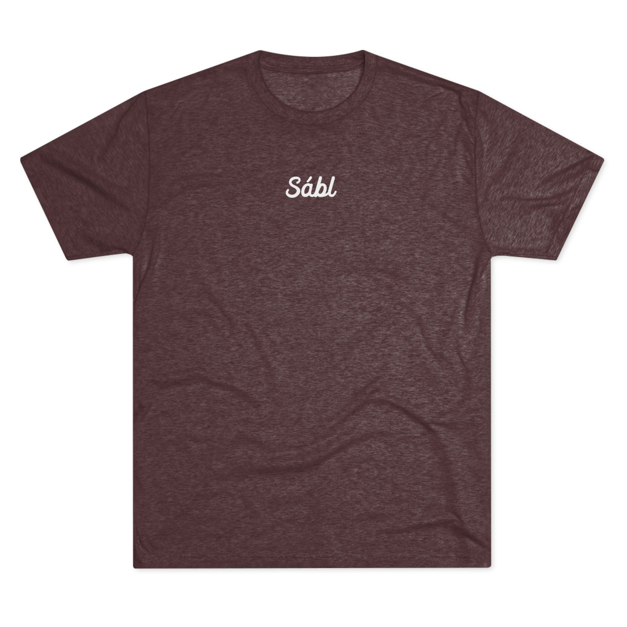 Sábl Minimal Script Tee — Simple Script Chest Logo T‑Shirt