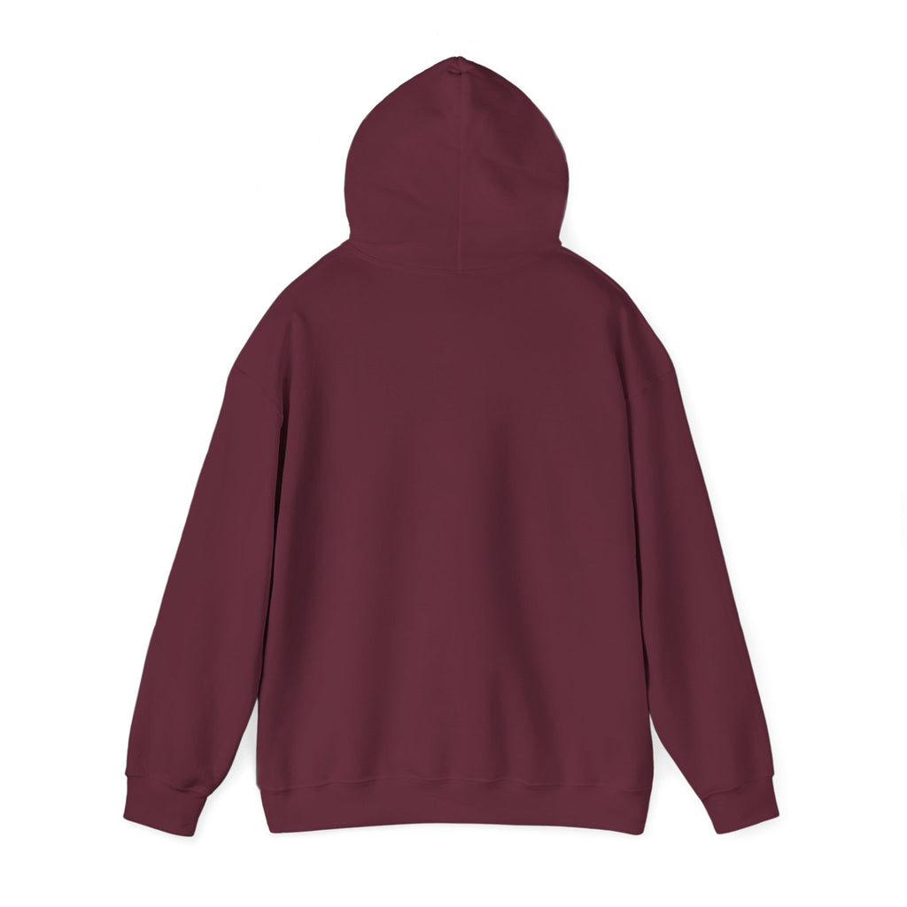 Sábl Minimal Script Hoodie — Cozy White Pullover with Small Center Logo