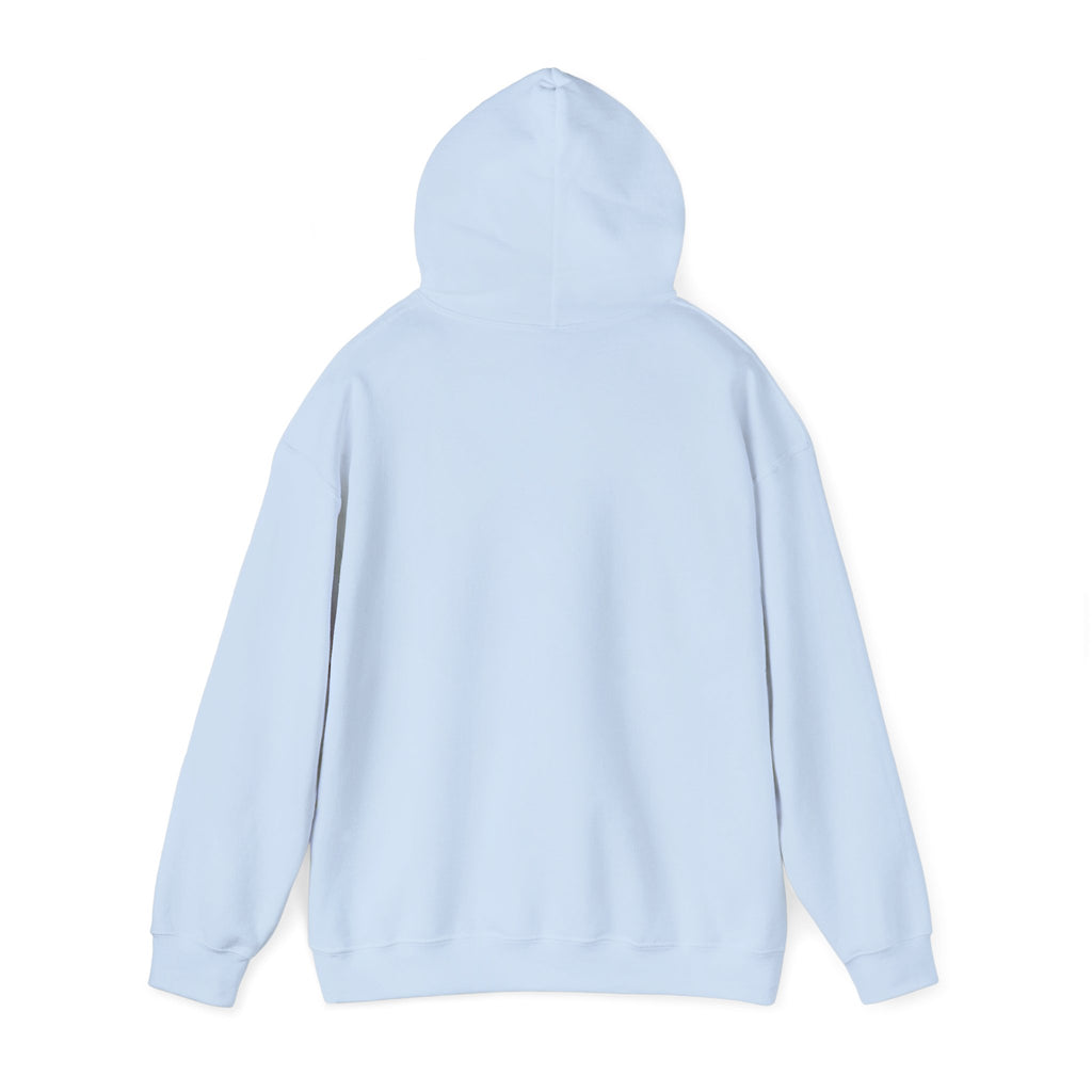 Sábl Minimal Script Hoodie — Cozy White Pullover with Small Center Logo