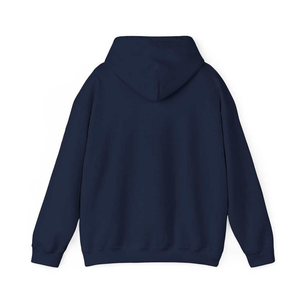 Sábl Minimal Script Hoodie — Cozy White Pullover with Small Center Logo