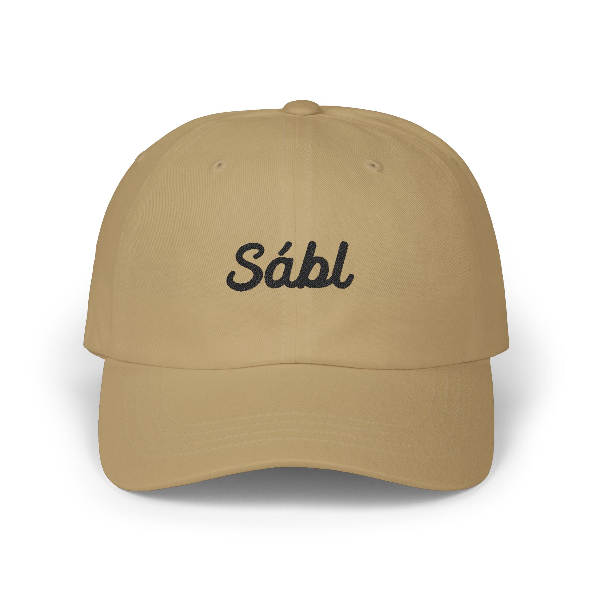 Embroidered "Sábl" Classic Dad Cap – Minimal Script Baseball Hat