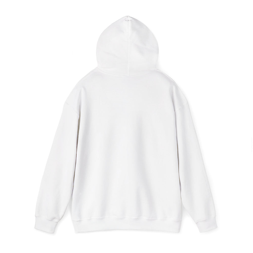 Sábl Minimal Script Hoodie — Cozy White Pullover with Small Center Logo