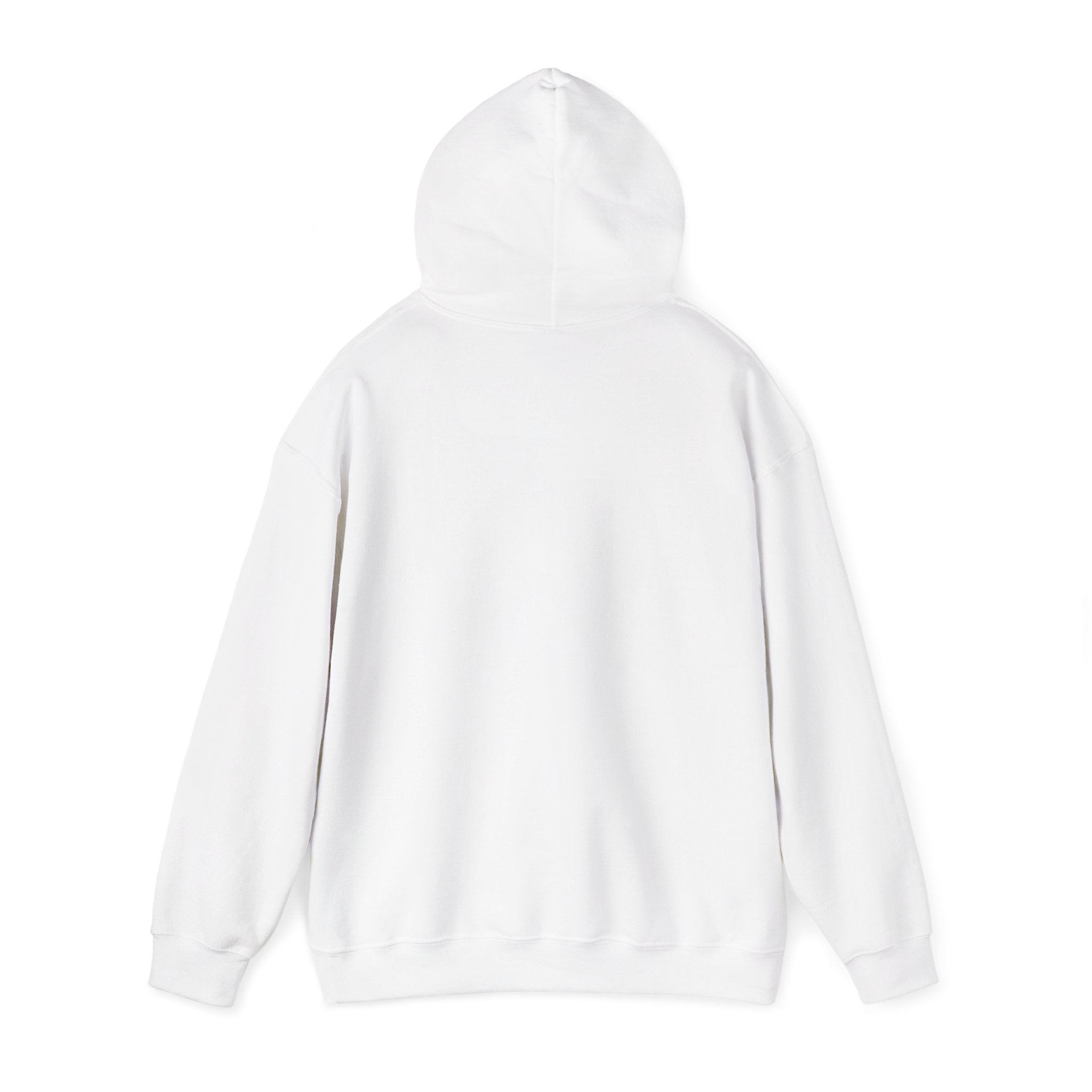 Sábl Minimal Script Hoodie — Cozy White Pullover with Small Center Logo