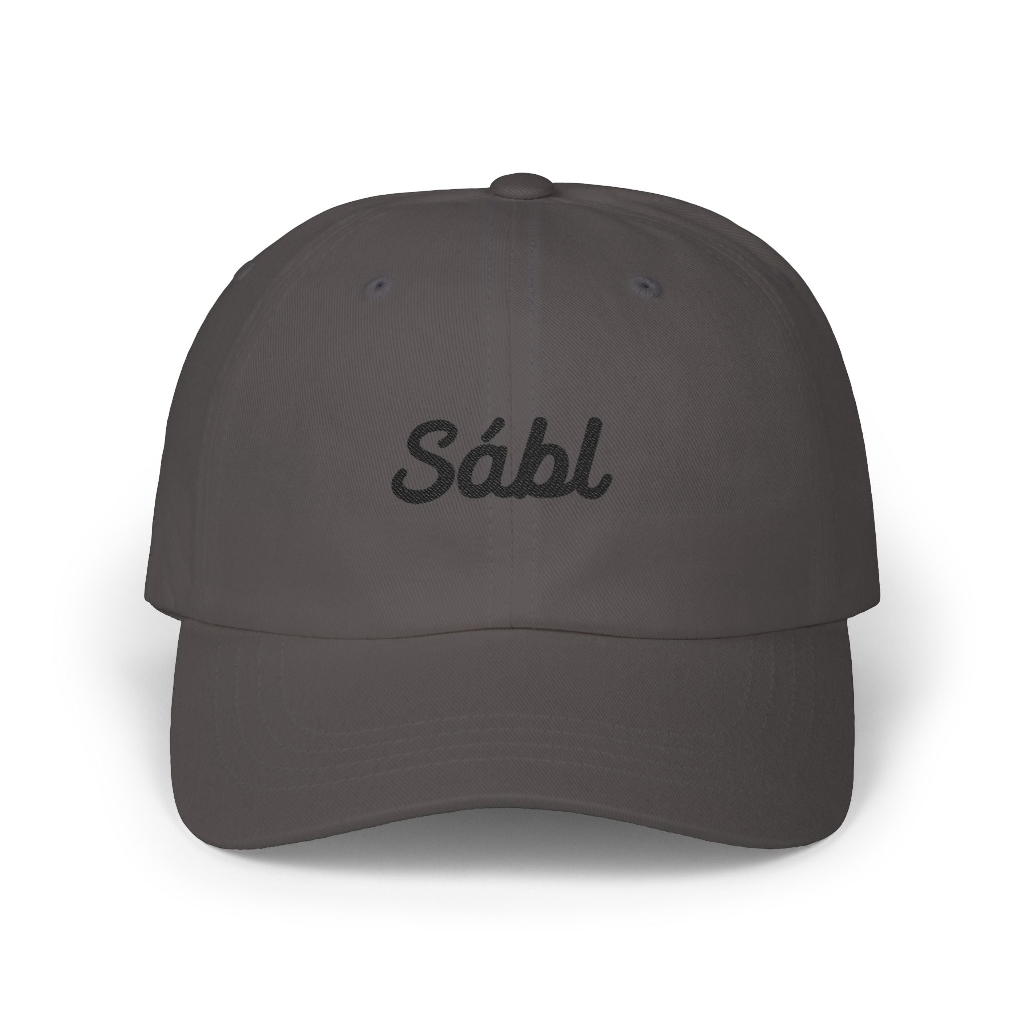 Embroidered "Sábl" Classic Dad Cap – Minimal Script Baseball Hat