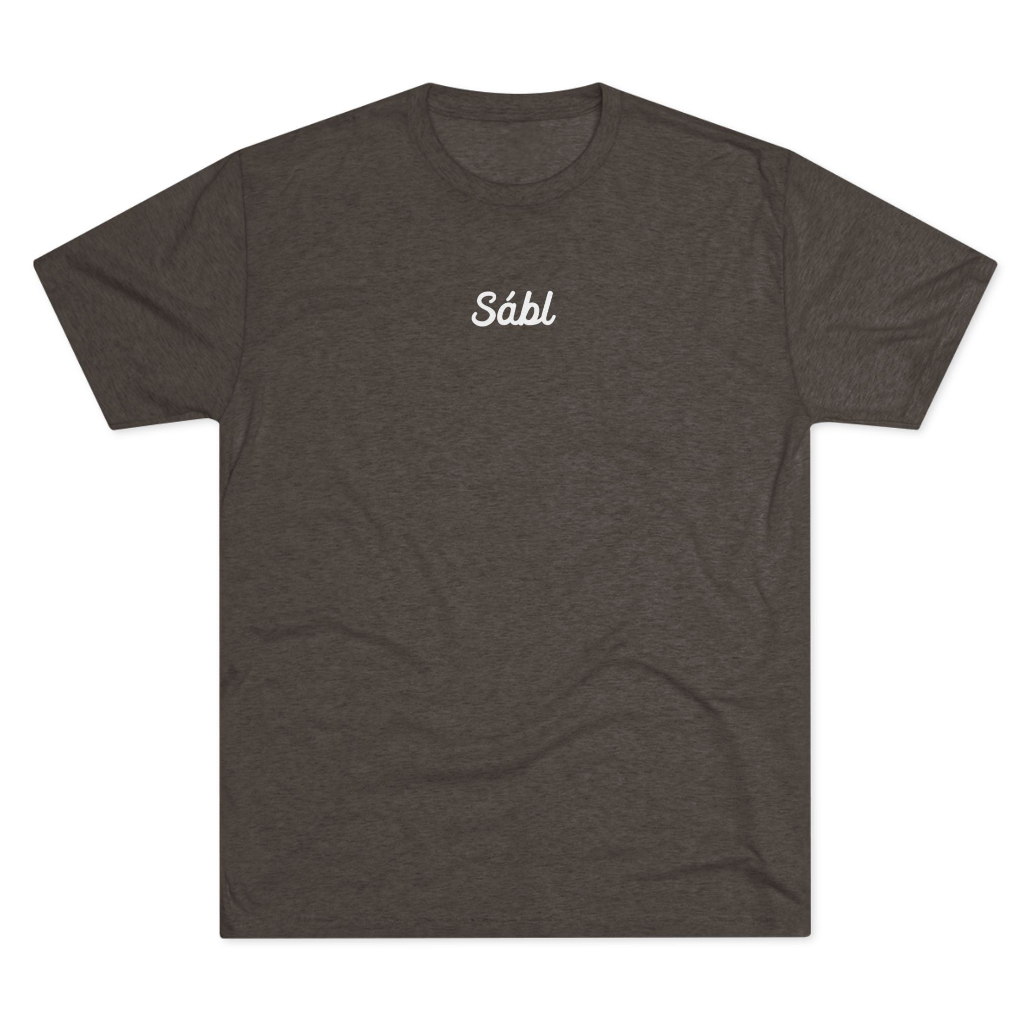 Sábl Minimal Script Tee — Simple Script Chest Logo T‑Shirt