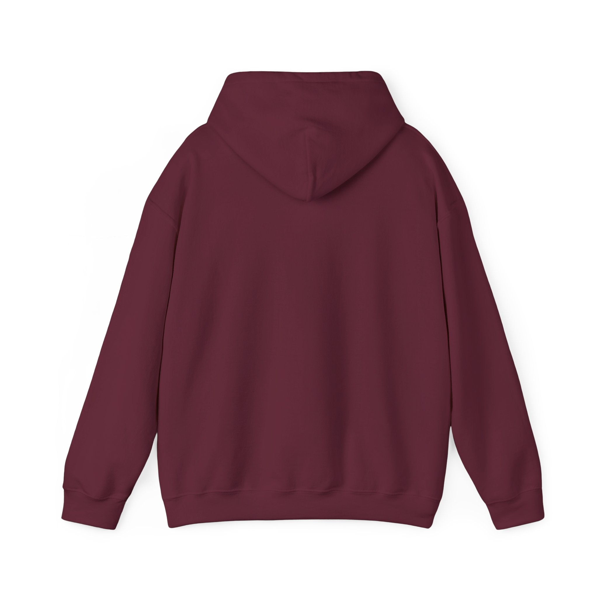 Sábl Minimal Script Hoodie — Cozy White Pullover with Small Center Logo