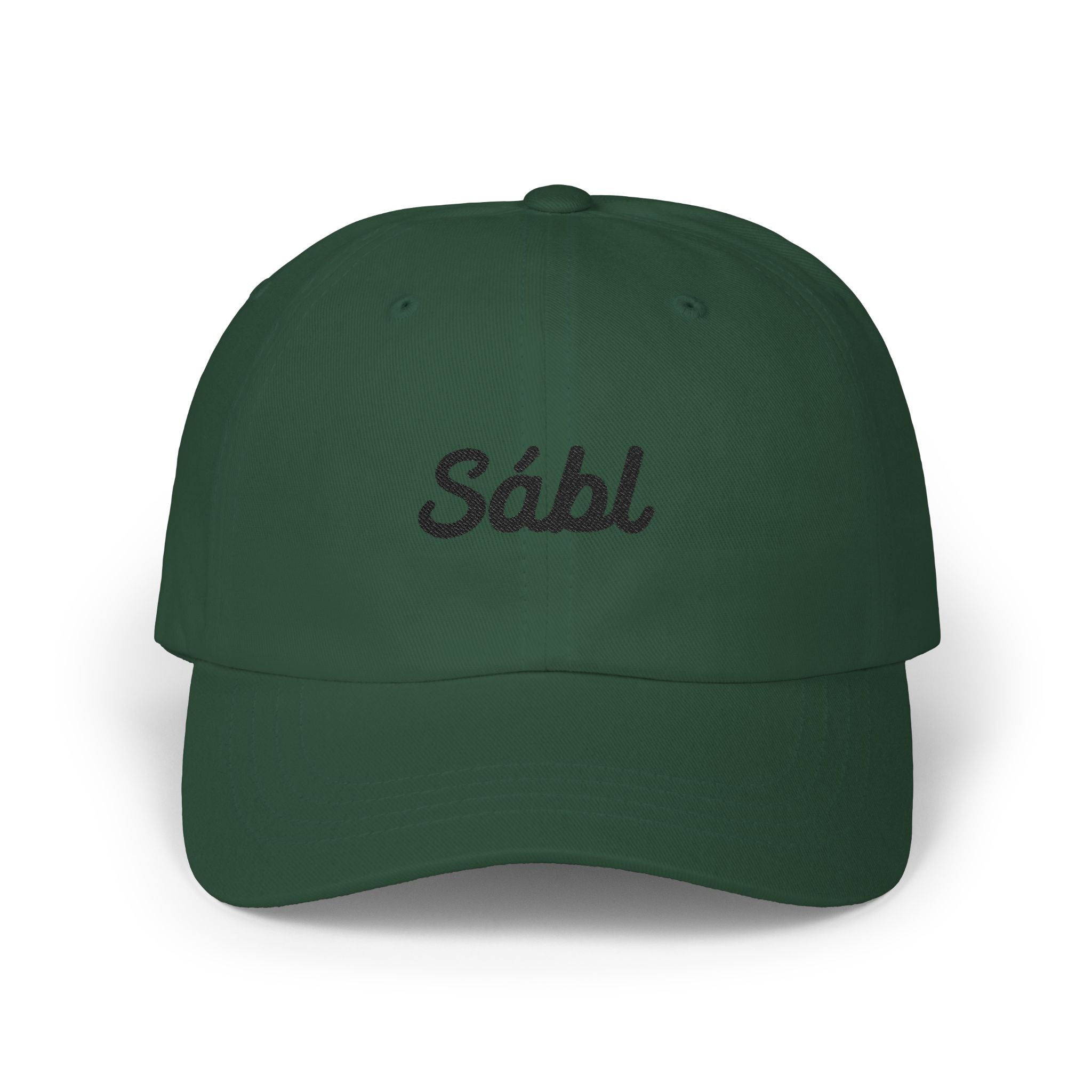 Embroidered "Sábl" Classic Dad Cap – Minimal Script Baseball Hat