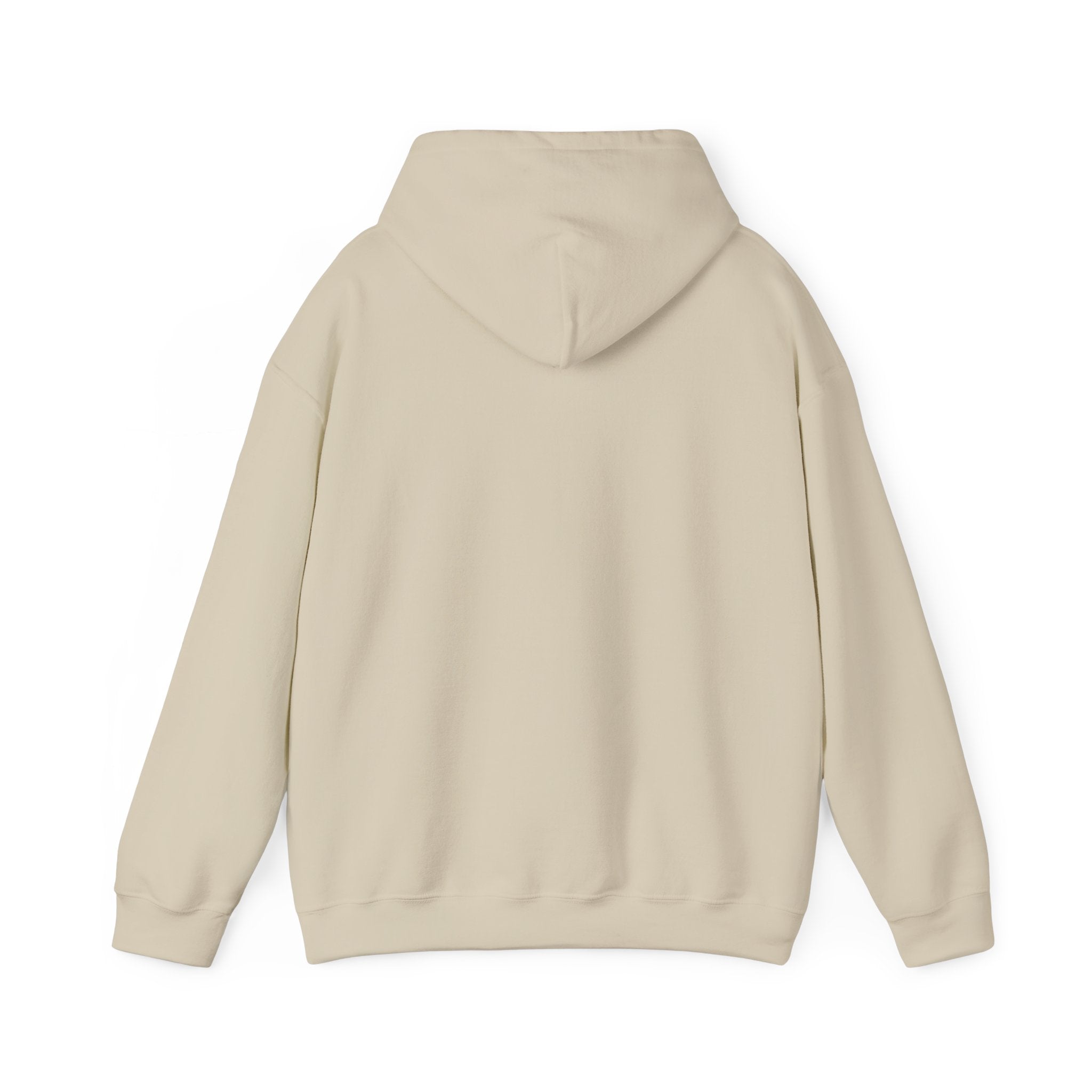 Sábl Minimal Script Hoodie — Cozy White Pullover with Small Center Logo