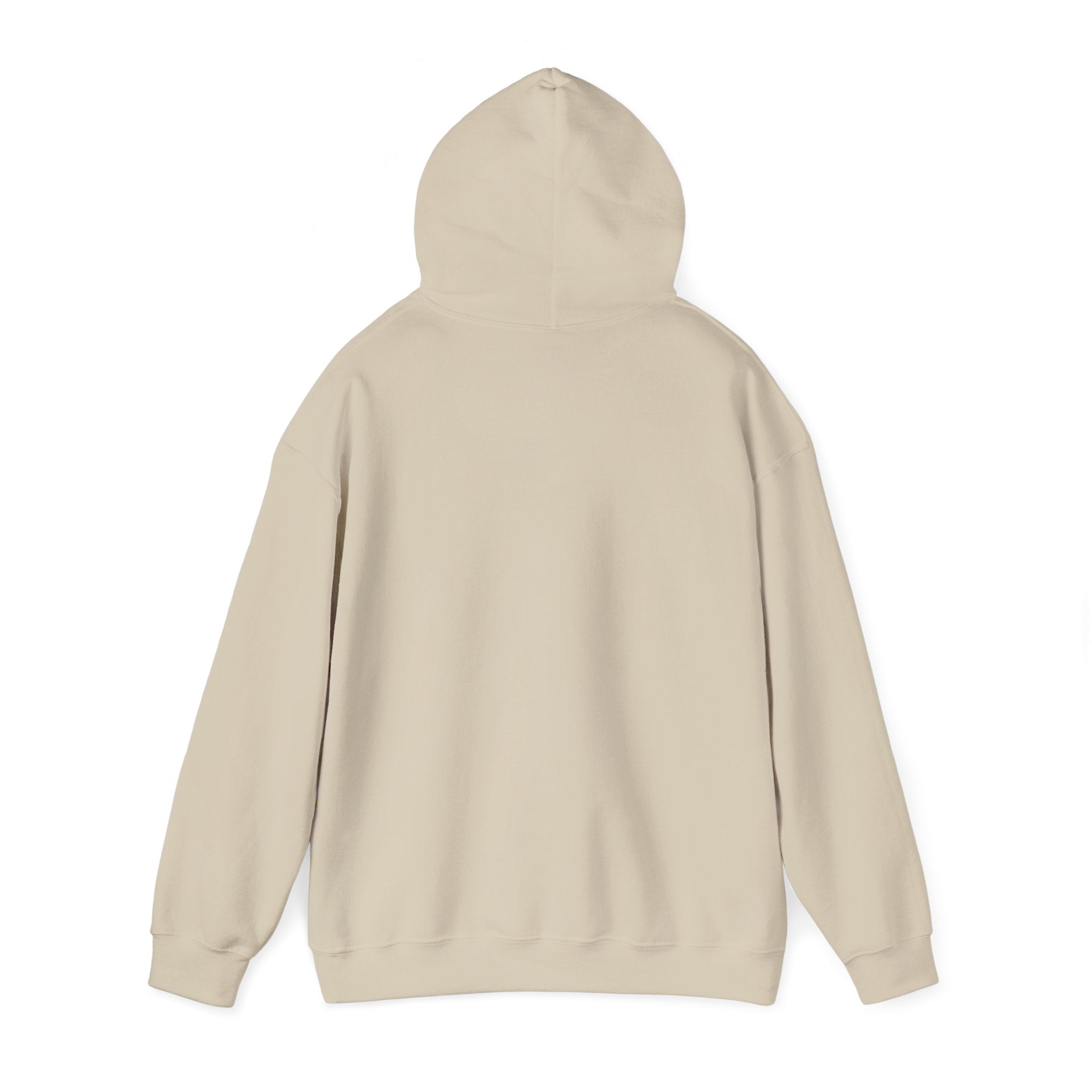 Sábl Minimal Script Hoodie — Cozy White Pullover with Small Center Logo