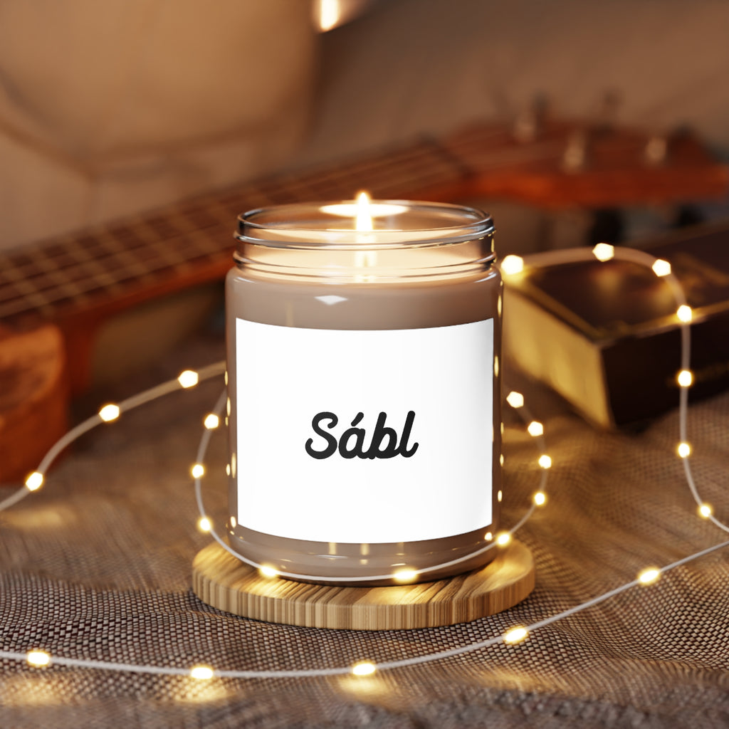 Sábl Scented Soy Candle — 9oz Jar with White Lid