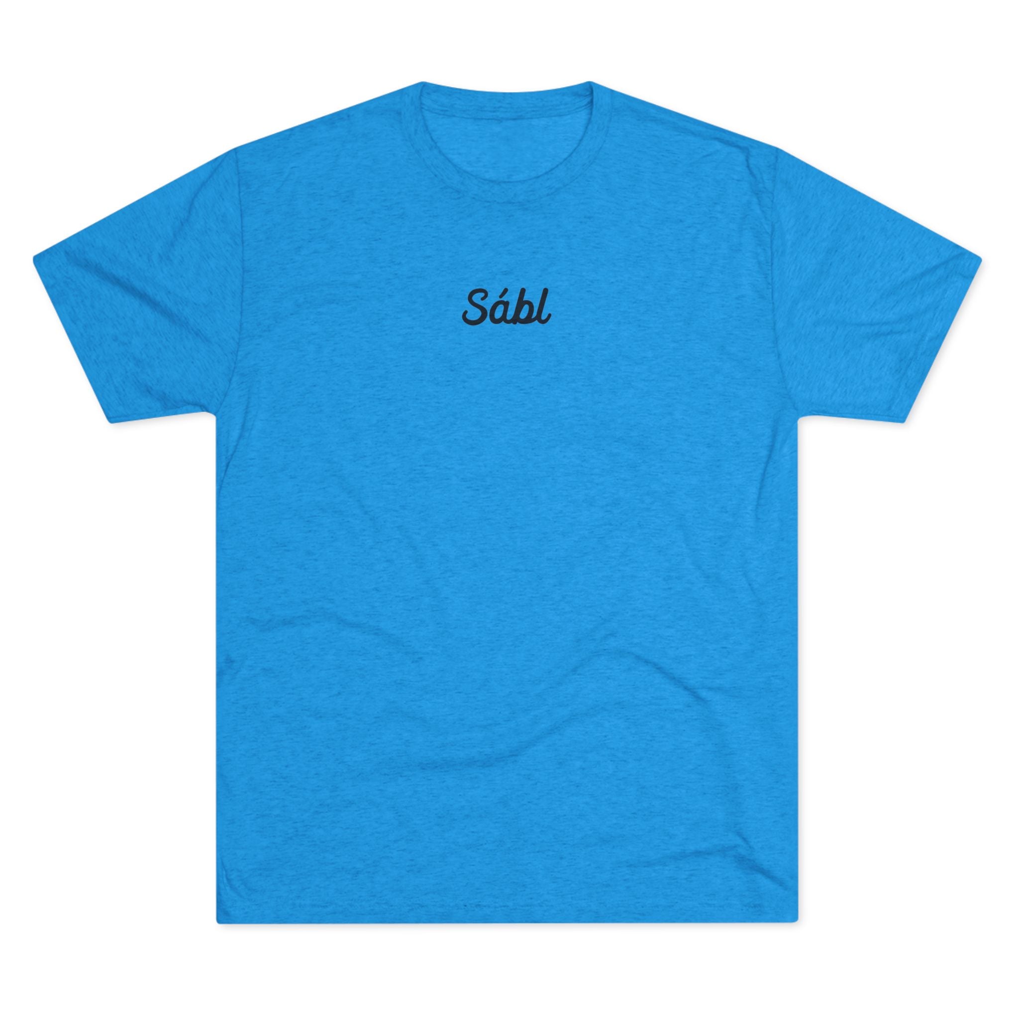 Sábl Minimal Script Tee — Simple Script Chest Logo T‑Shirt