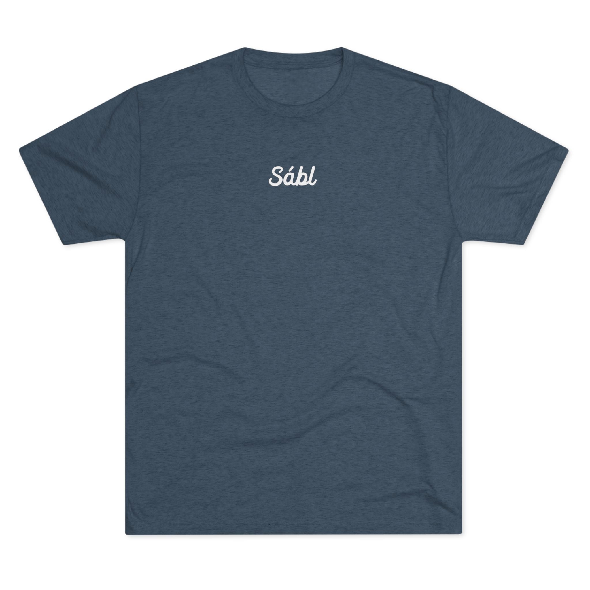 Sábl Minimal Script Tee — Simple Script Chest Logo T‑Shirt