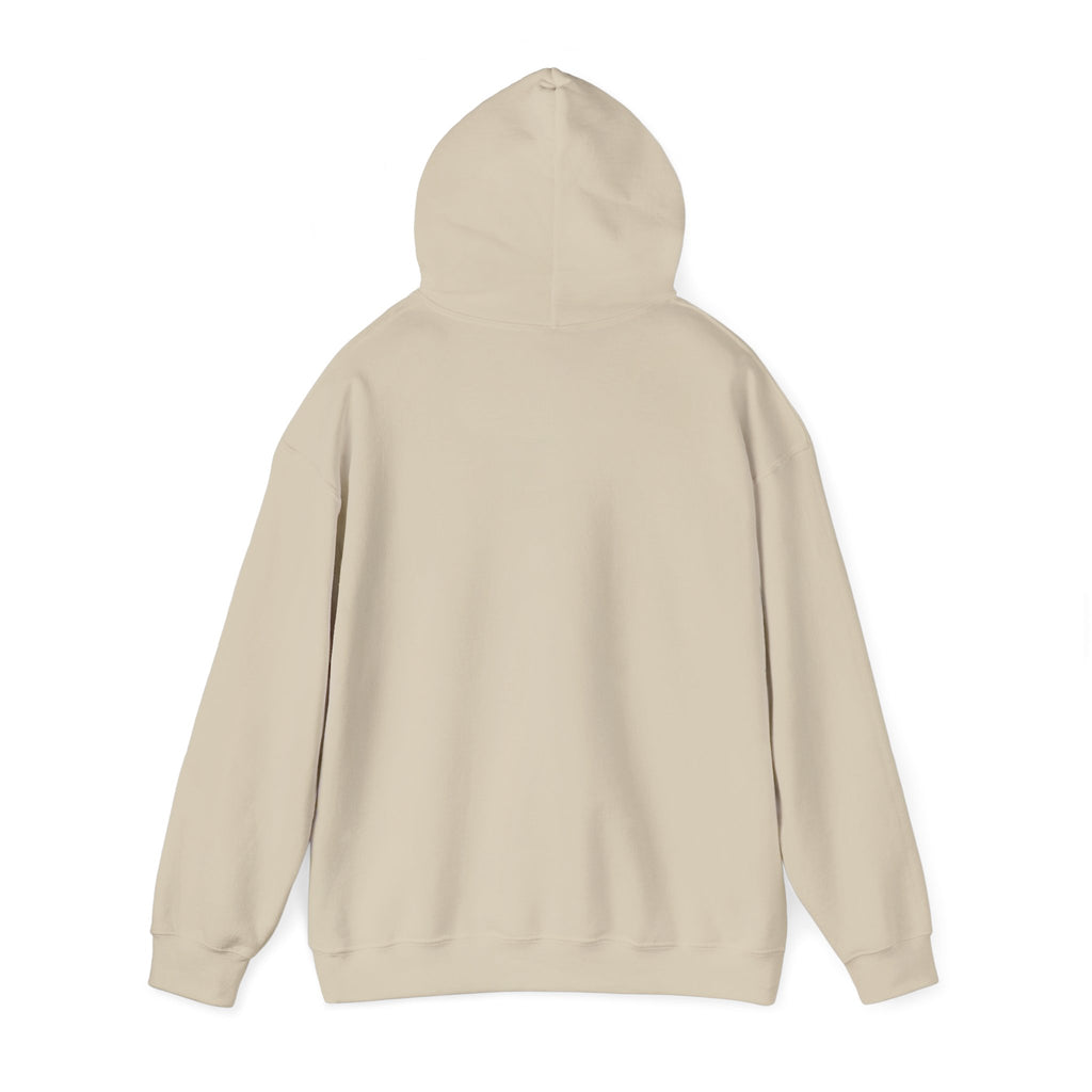 Sábl Minimal Script Hoodie — Cozy White Pullover with Small Center Logo