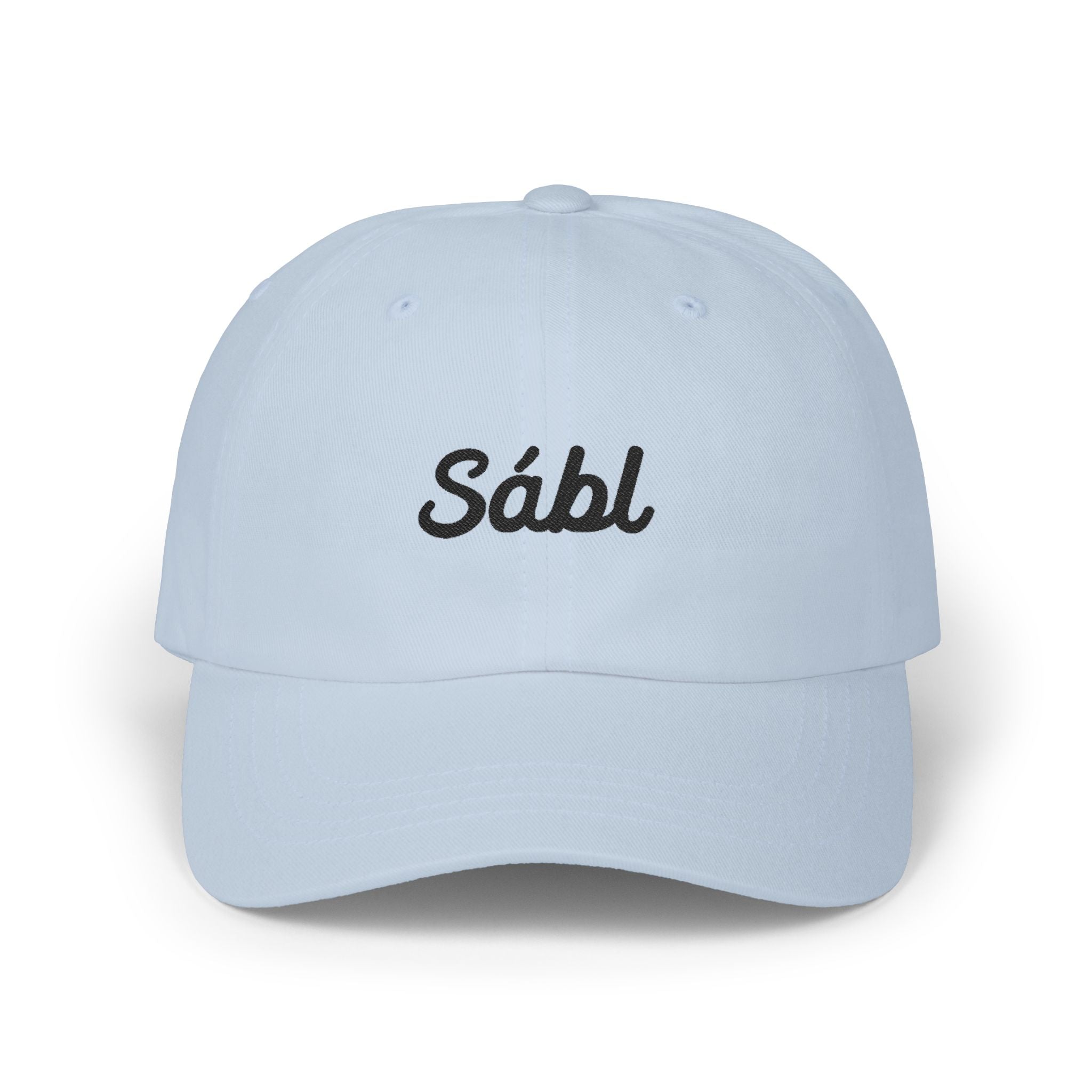 Embroidered "Sábl" Classic Dad Cap – Minimal Script Baseball Hat