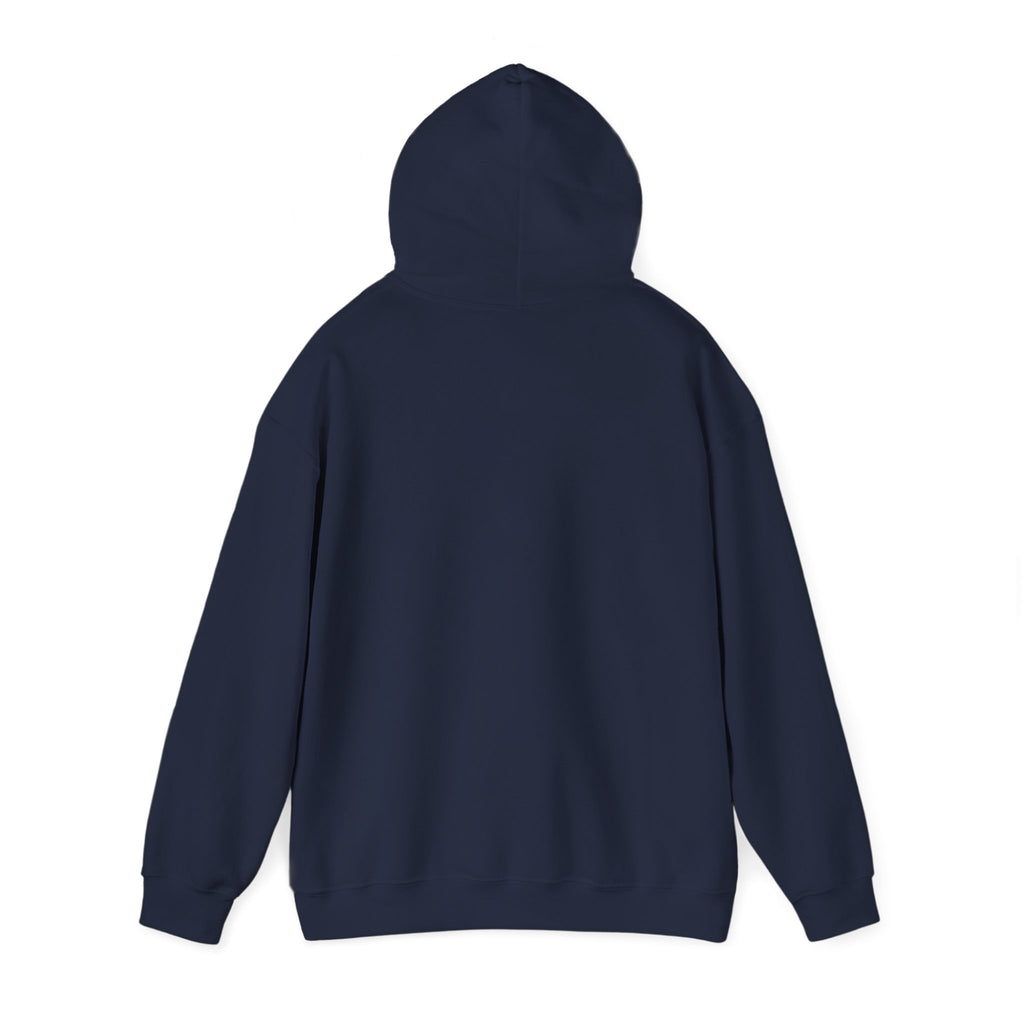 Sábl Minimal Script Hoodie — Cozy White Pullover with Small Center Logo