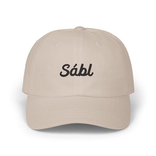 Embroidered "Sábl" Classic Dad Cap – Minimal Script Baseball Hat