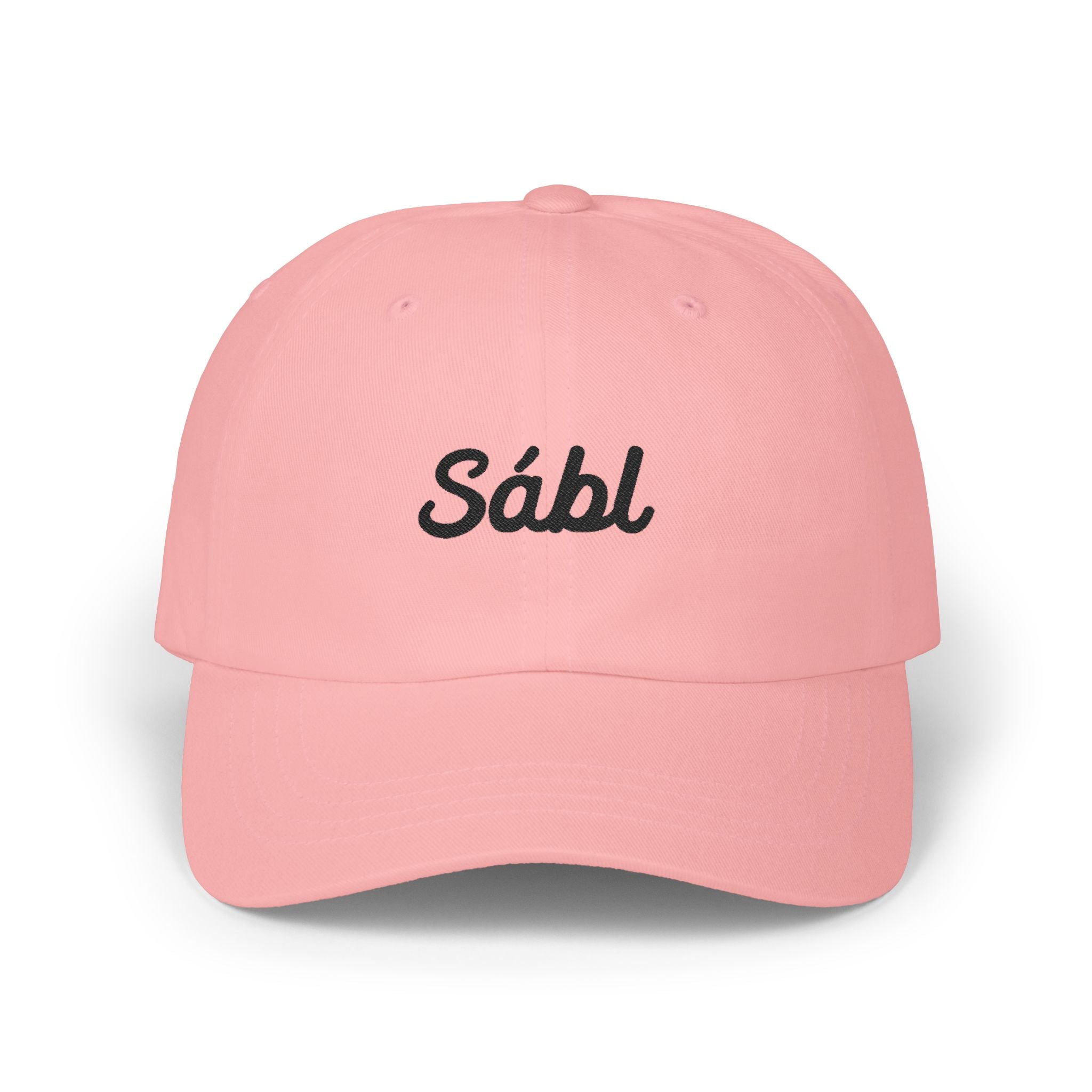 Embroidered "Sábl" Classic Dad Cap – Minimal Script Baseball Hat